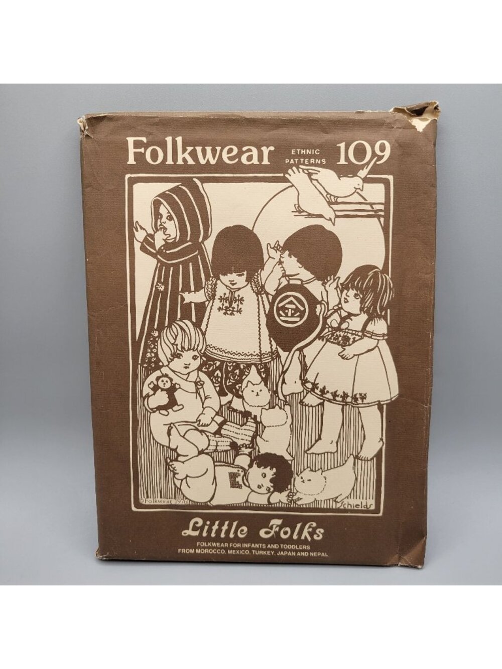 Folkwear Ethnic Patterns #109 Little Folks Morocco Mexico Japan Turkey Nepal 70s